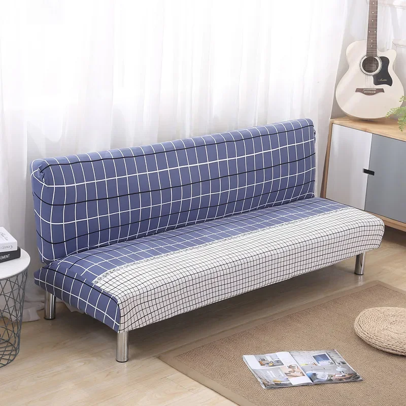 155-200cm Simple Plaid Printed Stretch Sofa Covers For Living Room Furniture Elastic Converts Cover Universal Seat Slipcover