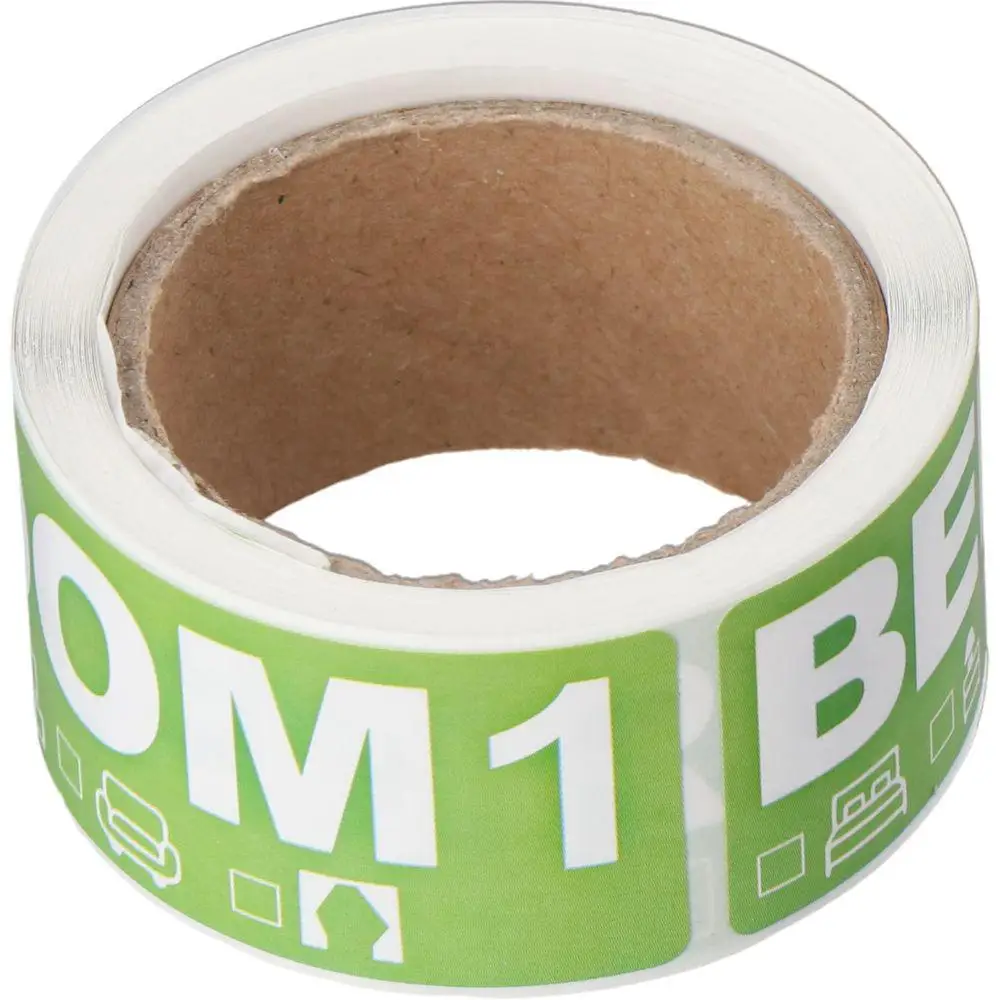 5Rolls 250 PCS 50PCS/roll Moving Fragile Labels Stickers 5Rolls 5 Color Self- Adhesive Label 250 PCS Label Rolls Apartment