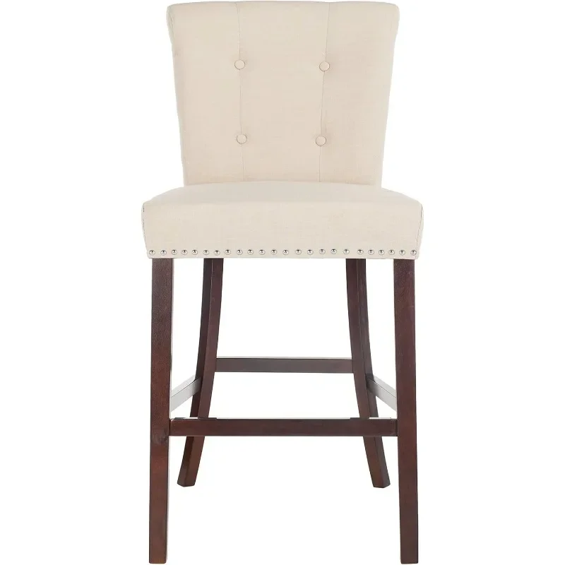 

Taylor Bar Stool, Crafted of Wood and Upholstered in Linen，add A Fresh Look To Any Room