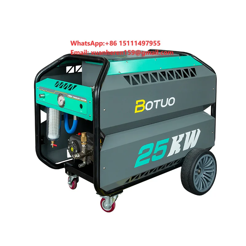 25KW 600Bar Electric Ultra High Pressure Washer Industrial Water Pump Cleaning Machine