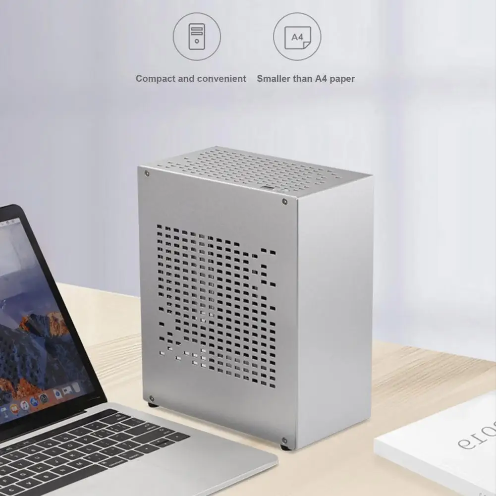 All-aluminum Body Computer Chassis A07 Mini Itx Desktop Case Aluminum Alloy Portable Computer Chassis 1u Power Supply Gaming Pc