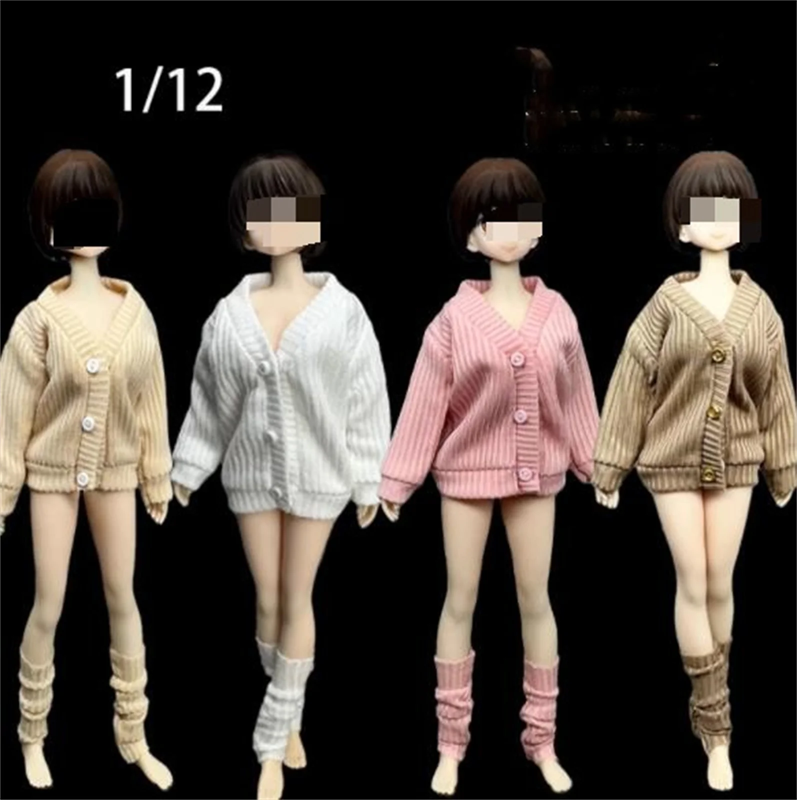 

1/12 Sweater jacket knitted shirt Clothes Socks cover For 6" TBl PH figure toys PH Anime Body Action Figure