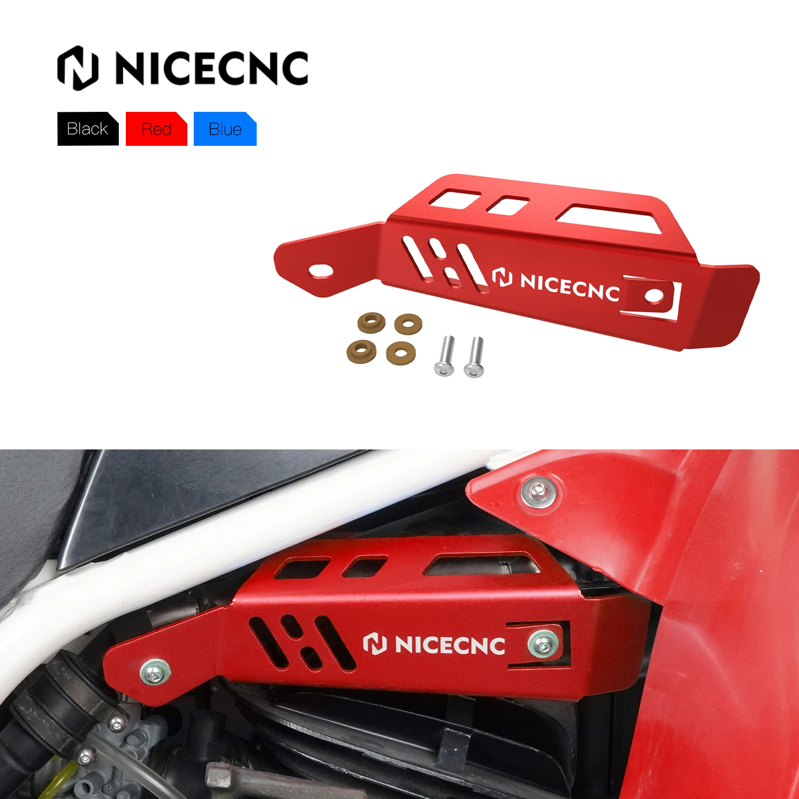 

NICECNC Exhaust Pipe Heat Shield Guard Cover Protector ATV For Yamaha Blaster 200 YFS200 1988-2006 YFS200SE Special Edition 2006