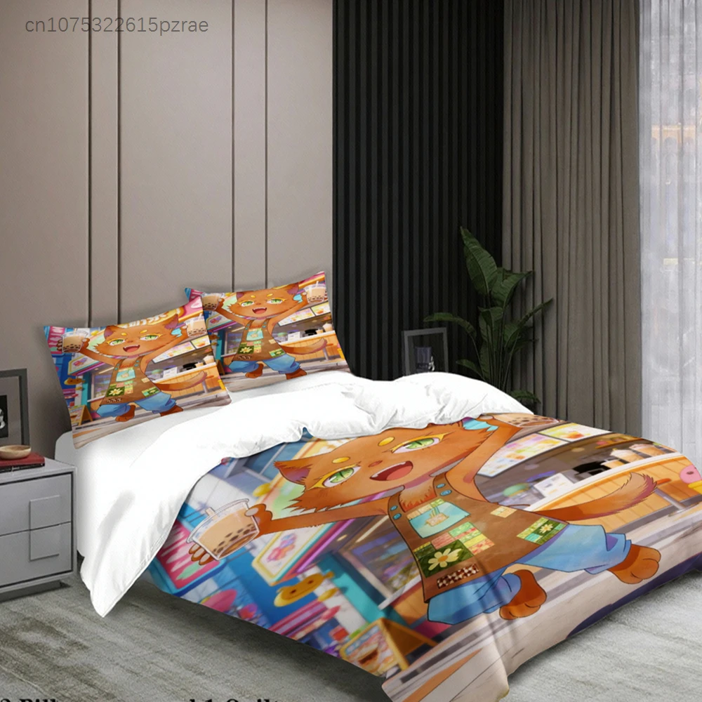 Cute Softville Cozy Town Fern The Quilt Fox Bedding Set With Duvet Cover & Pillowcase For Children's Bedroom Decor