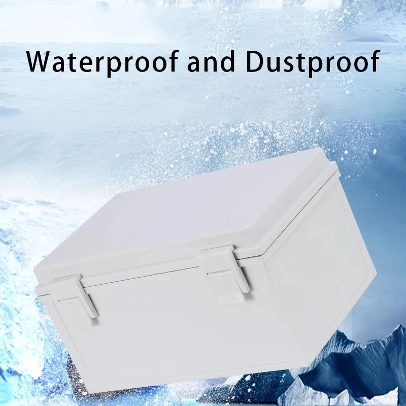 Weatherproof Junction Box Electricity Connections Box Project Gray/Transparent Cover Battery Compartment Electronic Enclosure