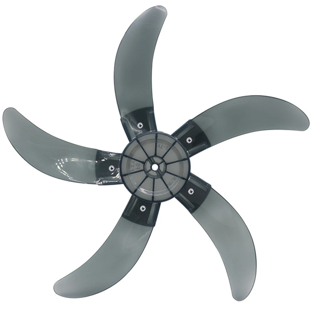 Fan Blade 18 Inch Five Blade Plastic Fan With Nut Cover And Screws For Floor Fans Table Fans Wall-mounted Fans Home Ventilation