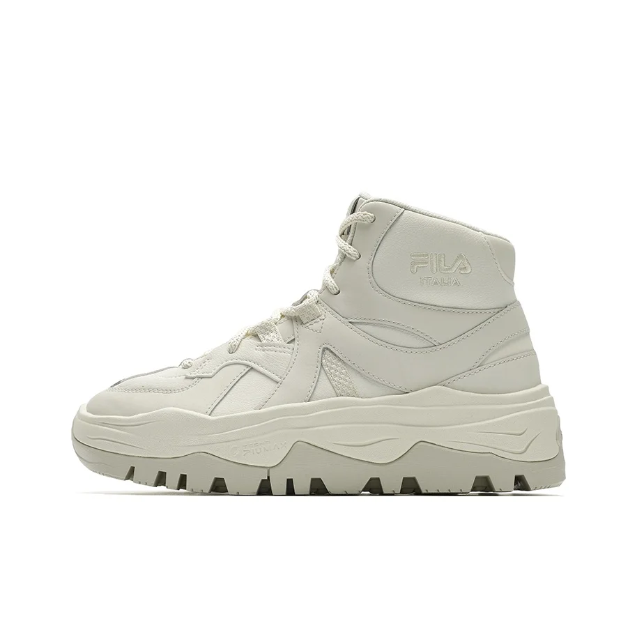 FILA AMICA Abrasion Resistant High top Casual Shoes Women's Asparagus White F12W441113FGW