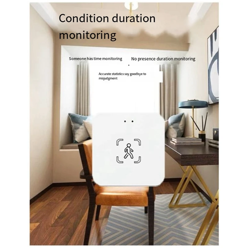 Wifi Human Presence Motion Sensor Radar Light Sensor Two-In-One Tuya Smart Life Home Automation
