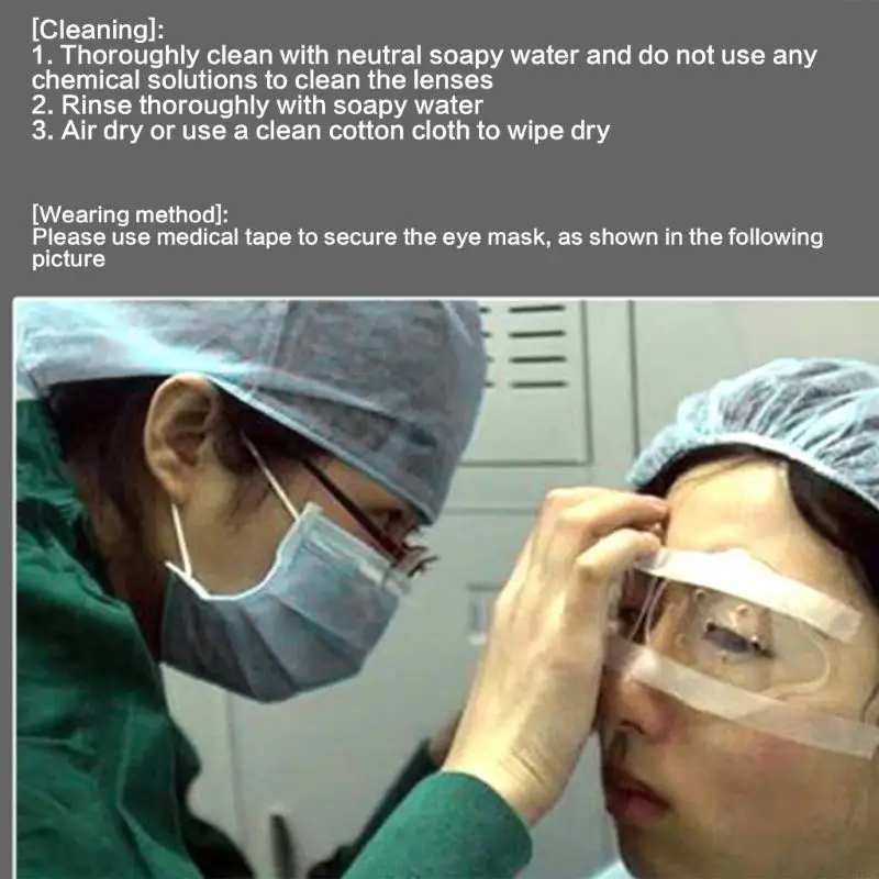 Protective Transparent Eye With Ventilation Holes For Sports Outdoor Activities Impact Resistance Lightweight Plastic