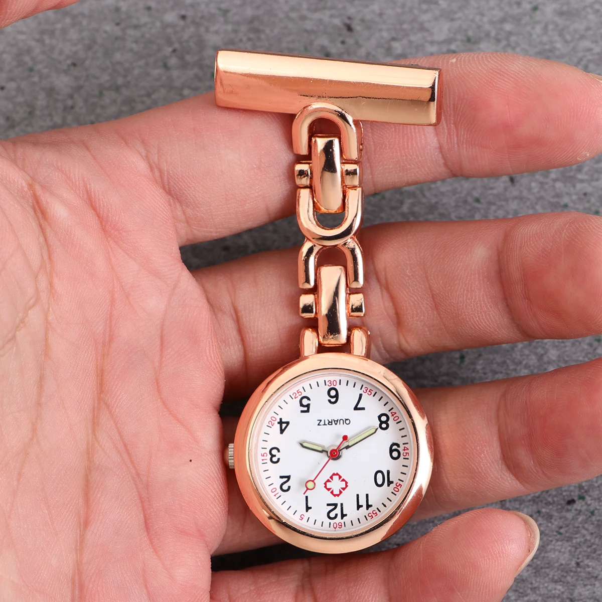 

Medical Pocket Watch Nurse Clip Metal Brooch Hospital Setting Portable Retro Gift Taschenuhr Schwesternuhren Examen Pflege Watch