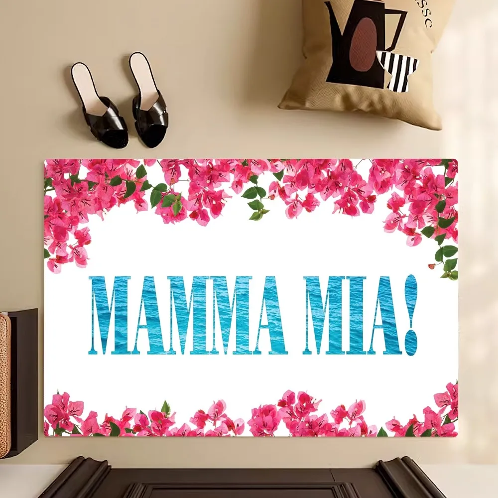 Film Musical Mamma Mia Floor Mat Bedroom Kitchen Door Bath House Super Absorbent Foot Non-slip