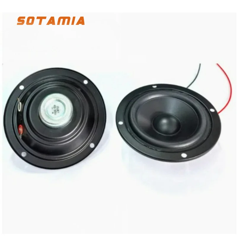 SOTAMIA 2Pcs 3 인치 풀 레인지 스피커 4 옴 30W 완전 밀폐형 방수 DIY 멀티미디어 블루투스 스피커 로봇 스피커