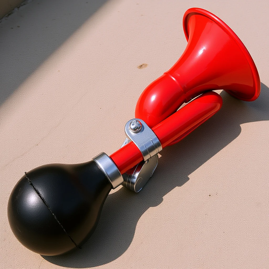 

Manual Bike Horn Creative Shape Convenient Squeeze Handlebar Bell Safety Warning Lightweight Outdoor Riding Cycling Horn