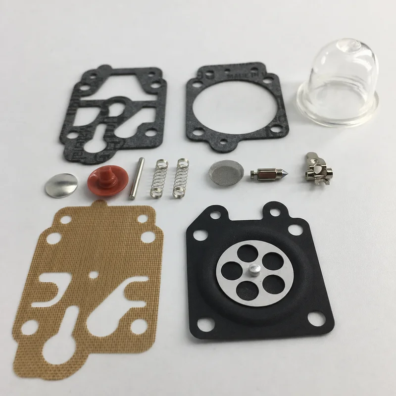 1/2sets Carburetor Repair Kit Gasket Diaphragm 19mm Primer Bulb Metering Membrane for Walbro 36F 40-5 139F GX35 Trimmer Parts