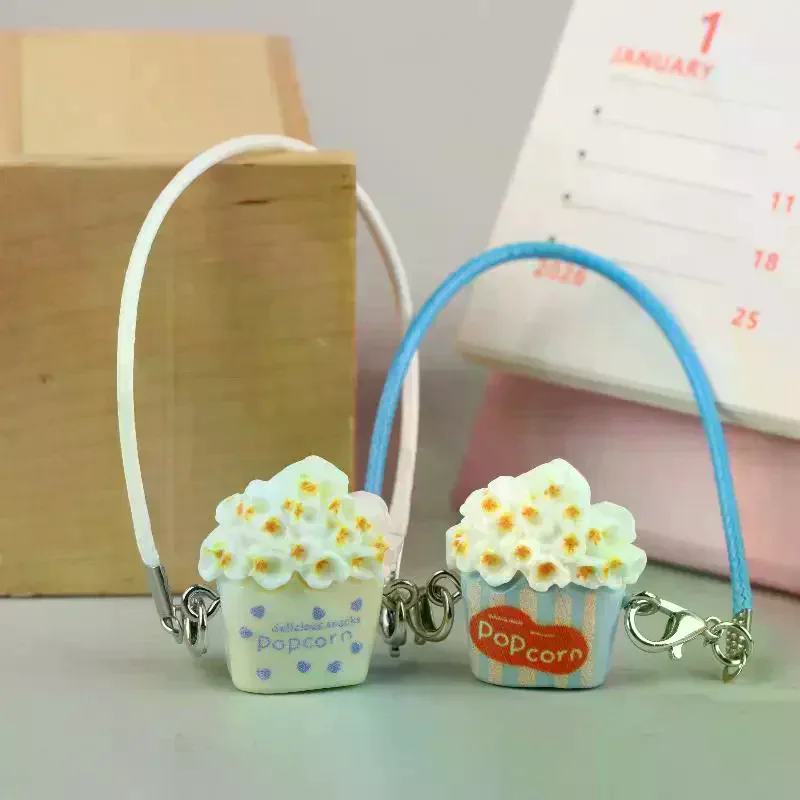 Mini Doll Popcorn Crossbody Bag Dolls Hanging Neck Accessories Dollhouse Pendant Decoration Dolls Dress Up Toys 5/10Pcs
