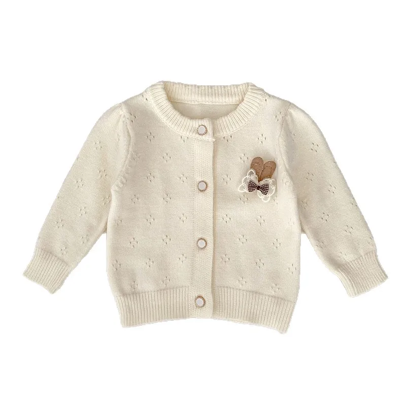 

Baby Girls Sweaters 2025 New Autumn Winter Infant Toddler Cute Print Cotton Knit Cardigan Outwear Tops Clothing