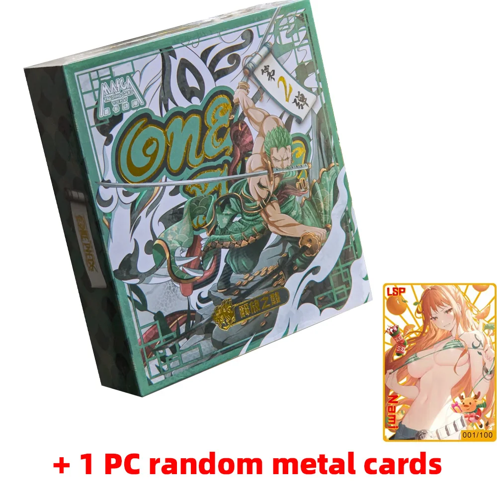 Drums Of Liberation VOL.2 One Piece Cards CCG Box Anime Luffy Zoro Nami Chopper Franky Collection Game Card Kids Toy