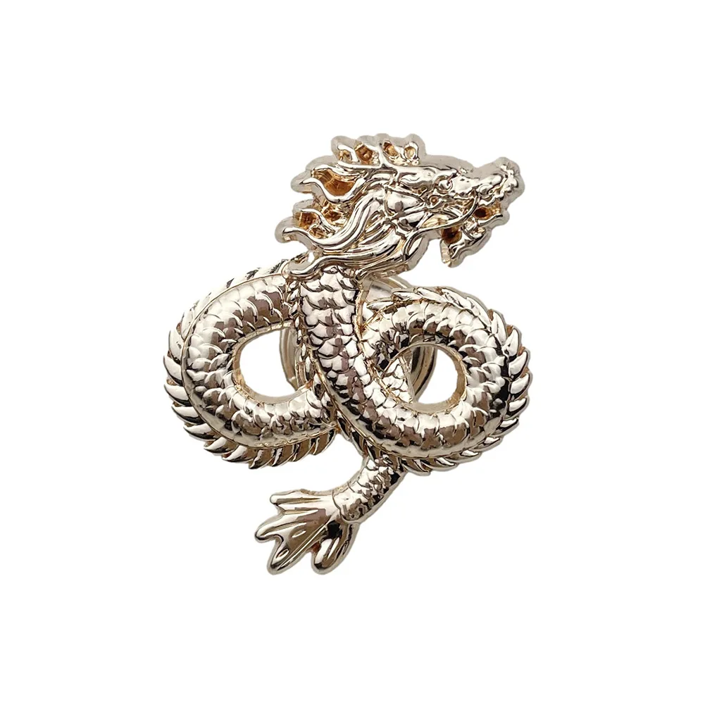 خزانة سحب مقابض أدراج مقبض باب خزانة الملابس الرجعية التنين شكل مقبض سبائك الزنك درج مقبض سحب الأثاث الأجهزة #4