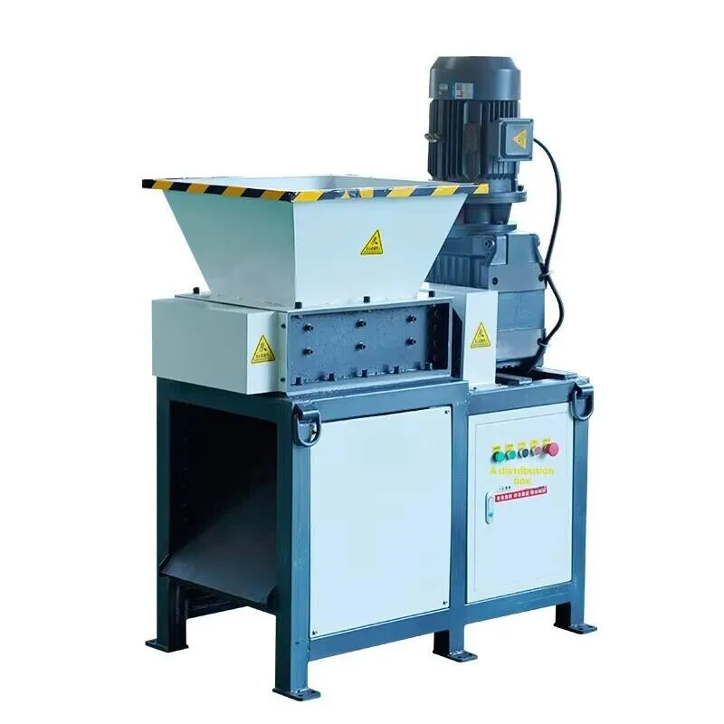 Trituradora de Material químico para medicina herbaria, trituradora de residuos de alimentos de doble eje pequeña multifuncional de hierro y chatarra de Metal