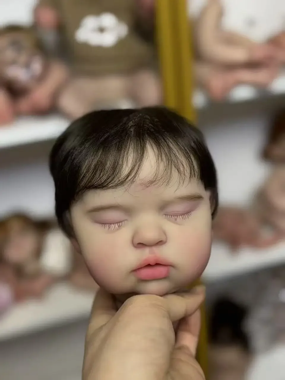 EGO ที่กําหนดเองอุปทานจํากัด 19 นิ้ว Reborn Baby ตุ๊กตาด้วยมือ Rooted ผมทาสีชุด DIY Part ผ้า Body