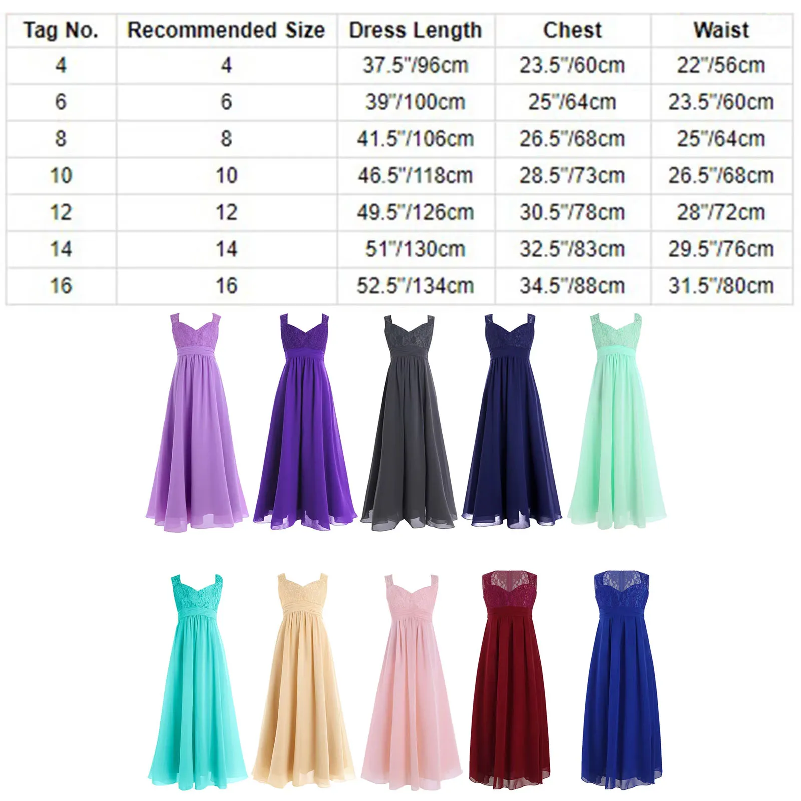 Childrens Princess Evening Wedding Ceremony Sleeveless Bridesmaid Dress Flower Girls Lace Bodice High Waist Formal Party Gown