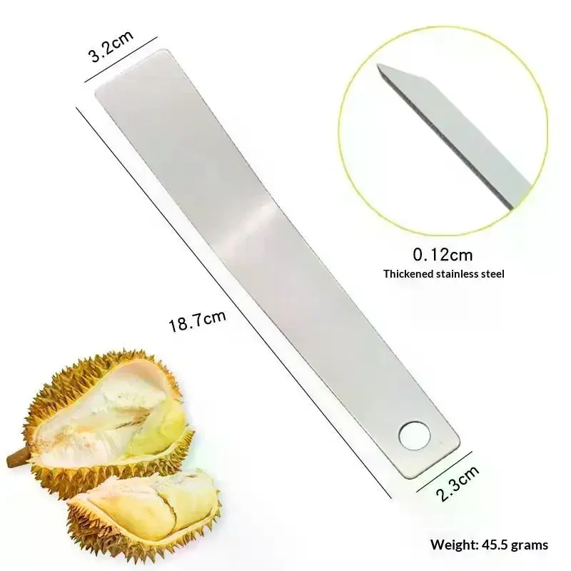Durian Knife Non Slip Wooden Handle Curved Blade For Kitchen Fruit Processing And Durian Opening Stainless Steel