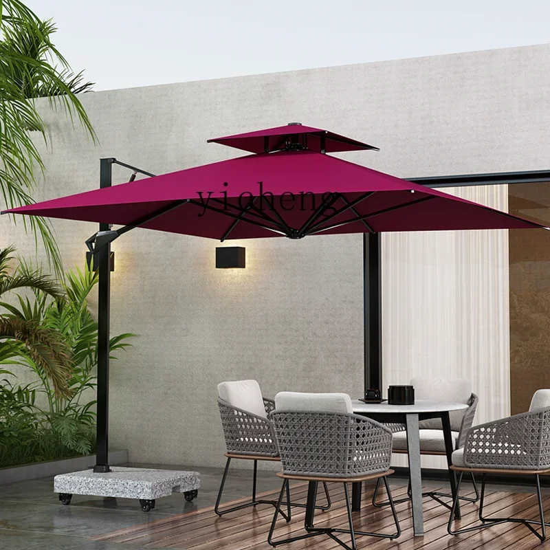 TWR Outdoor Sunshade Garden Umbrella Balcony Parasol Outdoor Leisure Hydraulic Open Umbrella