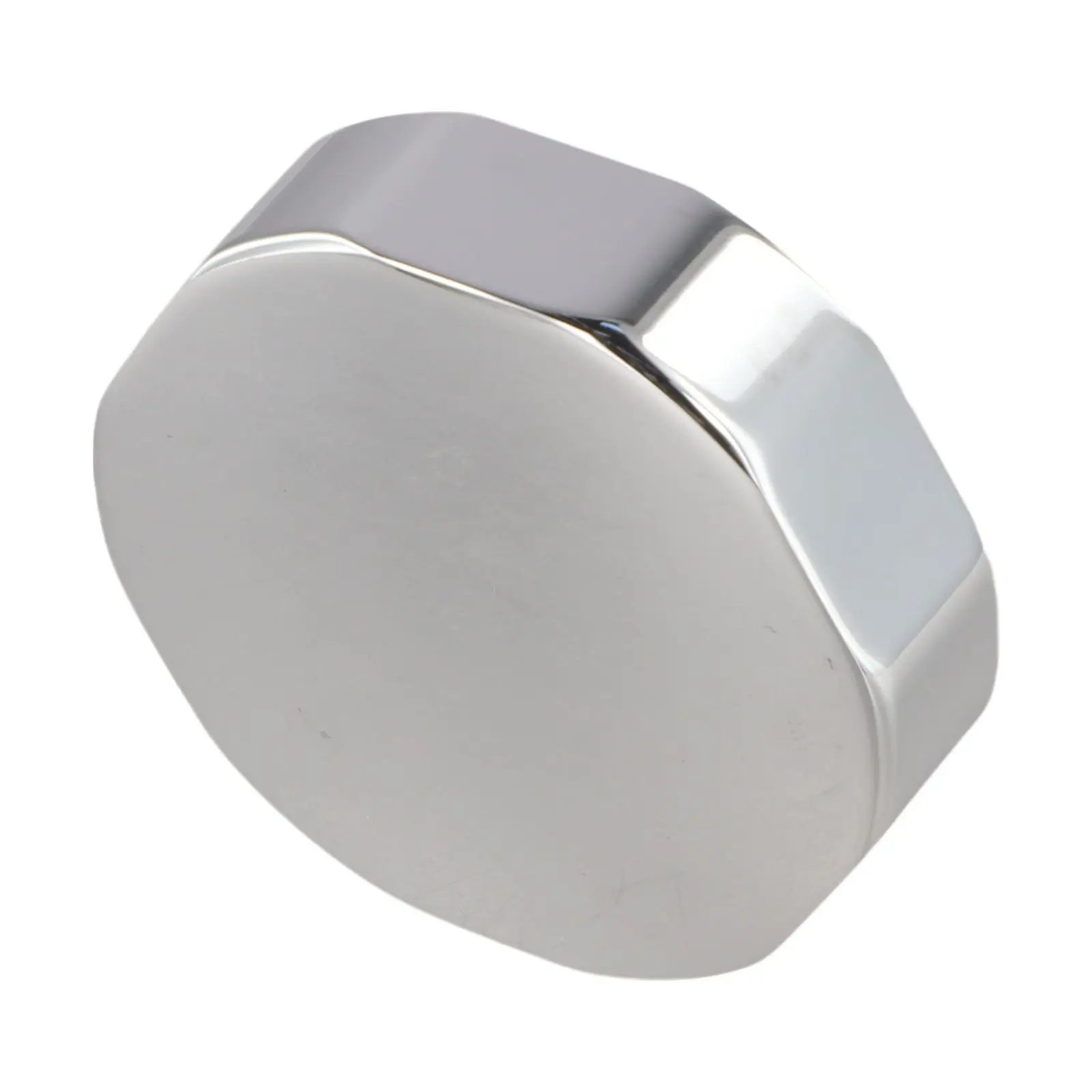74mm Bathtub Rotating Knob for Brass Overflow Drain Assembly with Chrome Finish and Indented Grip for Smooth Water Flow Control