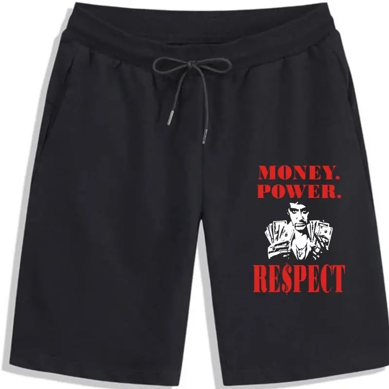 2017 Latest Scarface Money Power Respect Men\'s Shorts-Pacino Gangster-Alle Printed Men\'s Shorts Summer Cotton Comfort