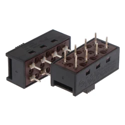 DSE-2310 Interruptor deslizante preto, Módulo Interruptor Secador de Cabelo, Pinos pontiagudos, 8 pés, 3 arquivos, 10A250V Alternar, 2pcs