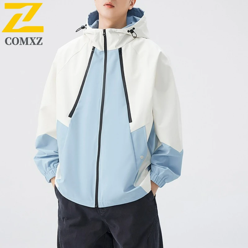 

Новые мужские водонепроницаемые уличные куртки с капюшоном, пальто, мужские осенние куртки-карго для пешего туризма, мужские куртки-карго, 2021, ветровка для рыбалки, chaqueta