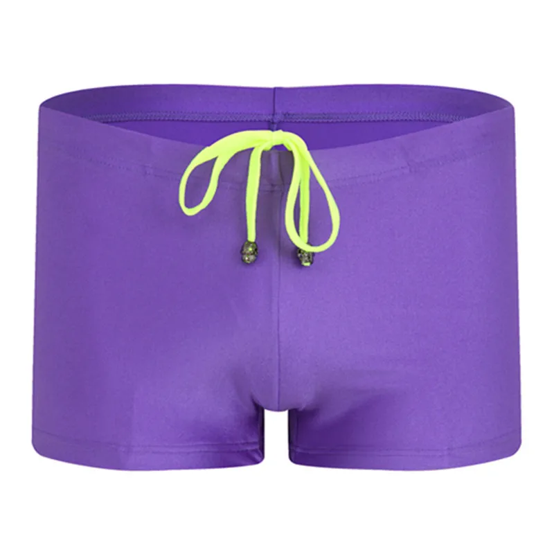 Men's Boxer Swimming Trunks Drawstring Design Quick Dry Breathable Beach Shorts Swimwear Hot Spring Pool Bathing Suis Swimsutis