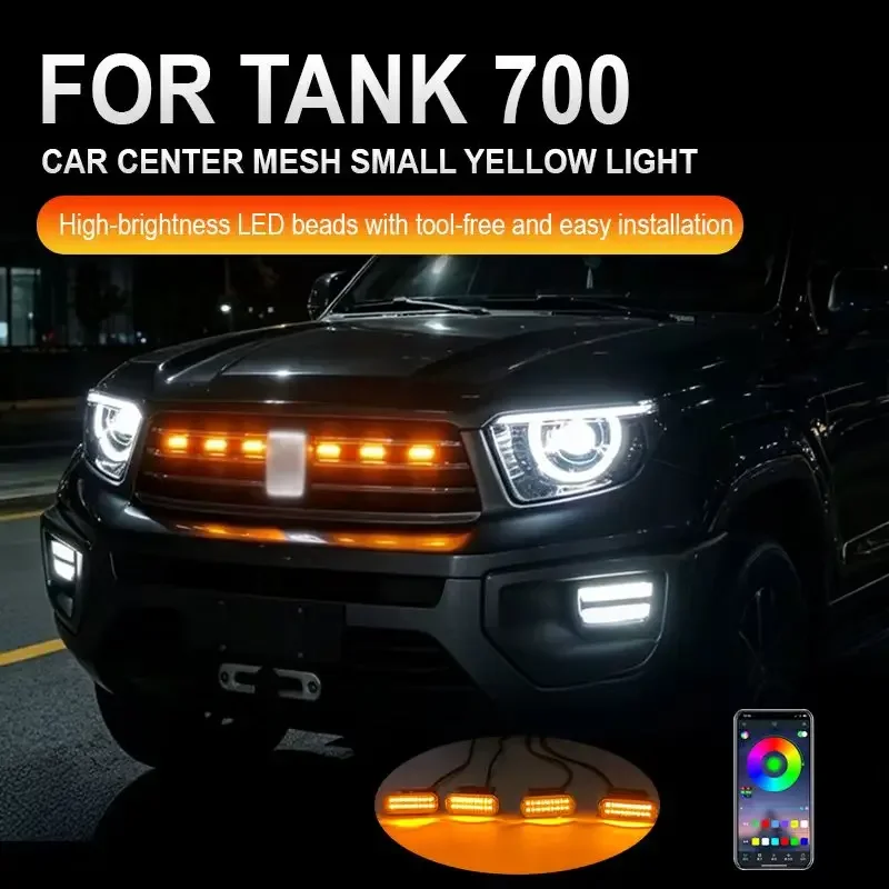 FOR TANK 700 Front Grille Lights Running Warning Light Vehicle Specific Warning Daytime Running LED Grille