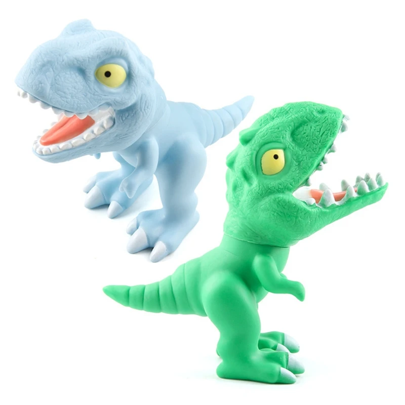 Borracha macia Dino Party Supplies Meia Stuffers Cestas Páscoa Brinquedos Sensoriais