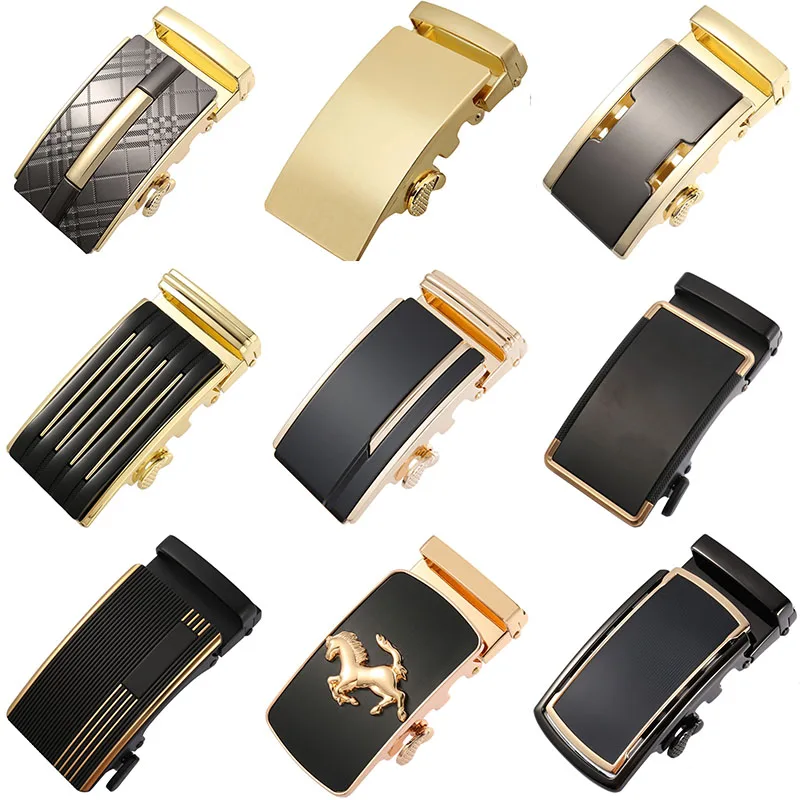 New Fashion Men Belt Buckle Automatic Buckle Leather Belt 3.5cm Width Casual Buckle Designer Men's Outdoor Belt Buckles