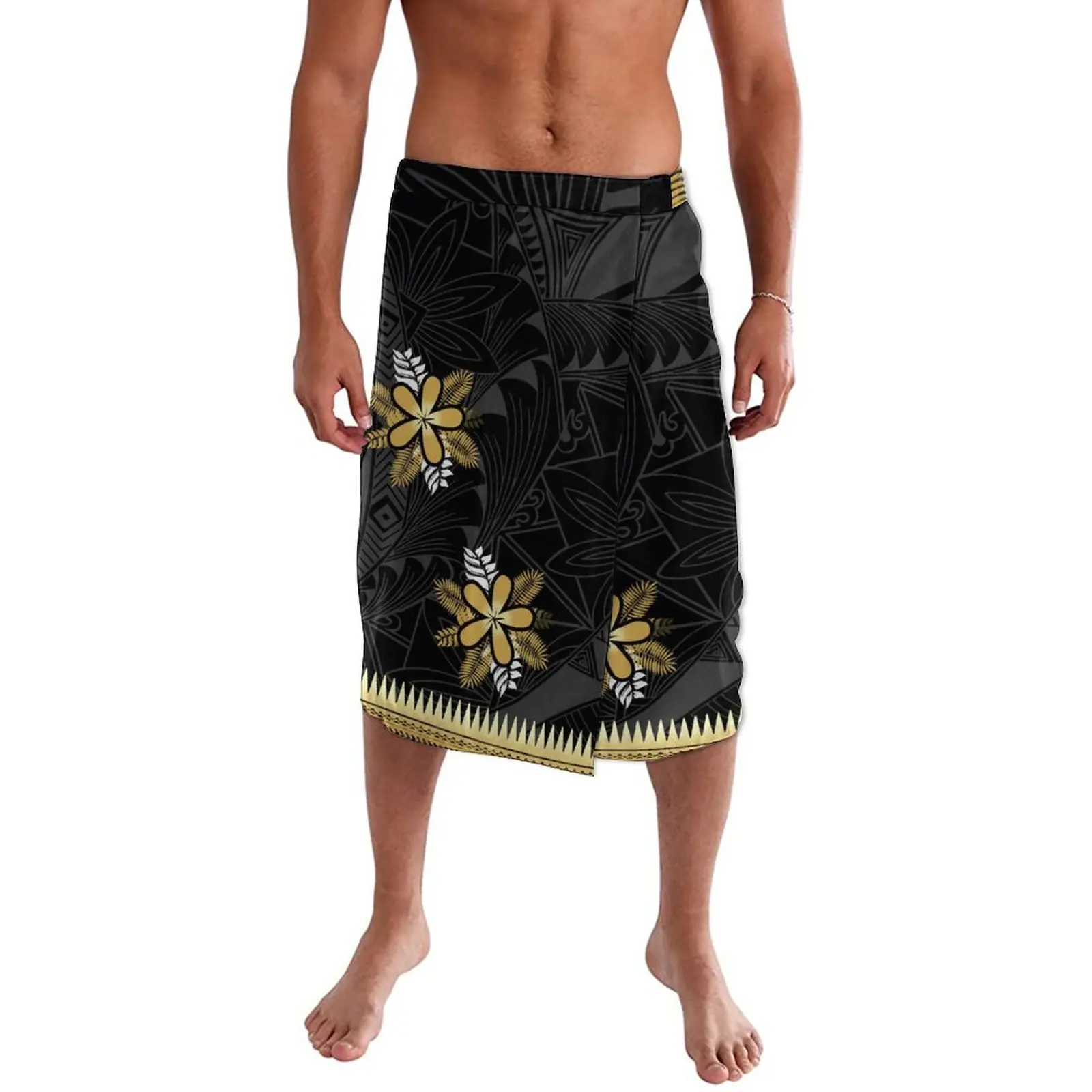 Samoa Printed Sulu For Men Polynesian Pattern Ie Faitaga Type Polynesian Men New Summer Sarong Picture Customization