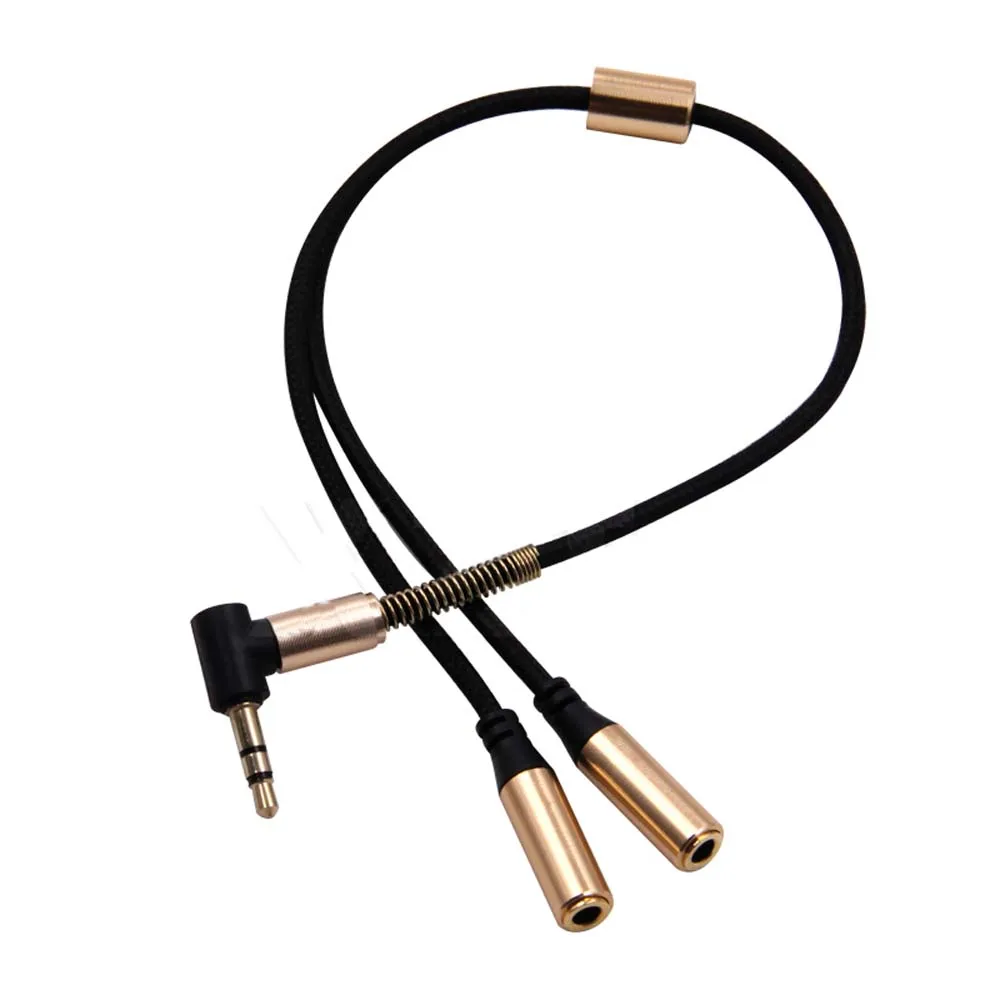 Female Share Cable Adapter Audio Headset Jack Splitter Audio Cable Headphone Adapter Y Splitter Cable Audio Extension Cables