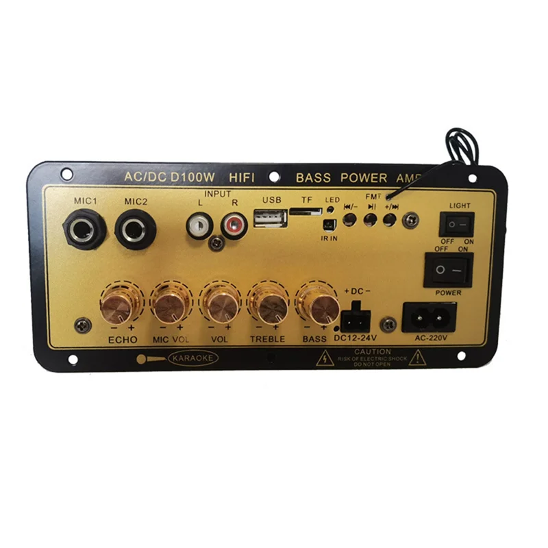 A10R D100W Bluetooth Amplifier Board With Optical Audio Input Hifi Karaoke Amplifier Home/Car Amplifier Board