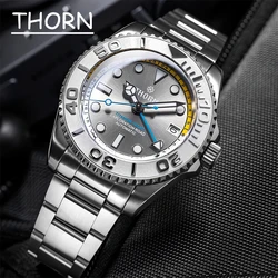 THORN Titanium GMT Watch NH34 Automatic Mechanical with Date 300m Waterproof Sapphire Crystal Men 40.5mm Diving Homage Watch