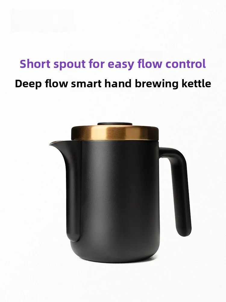 

Mavo Smart Hand-Poured Coffee Pot Stainl Steel Portable Outdoor ort-Mouth Home Coffee Brewing Equipment Nordic Sle