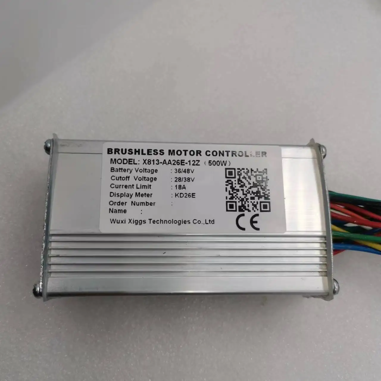 BRUSHLESS MOTOR CONTROLLER 18A X813-AA26E-12Z 500W Updated Repair Parts Electric Bicycle Accessories KD26E LED Kits 36V 48V Bike