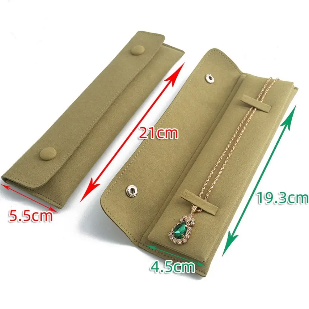 Portable Snap Button Gift Storage Pouch Bracelet Bag Packaging Bag Jewelry Bag