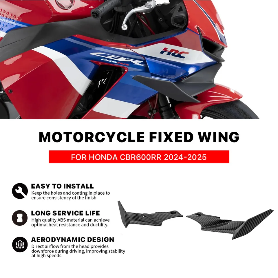 Front Fairing Winglet for Honda CBR600RR 2024-2025