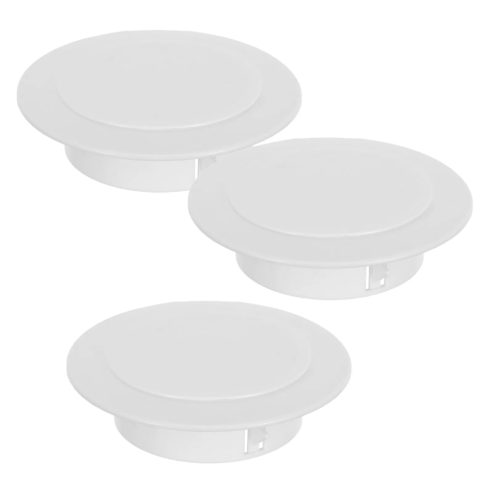 3Pcs Air Conditioning Wall Hole Covers Decorative Round Vent Caps for 92-110Mm Pipe Hole Plates Air Conditioner Outlet Dust