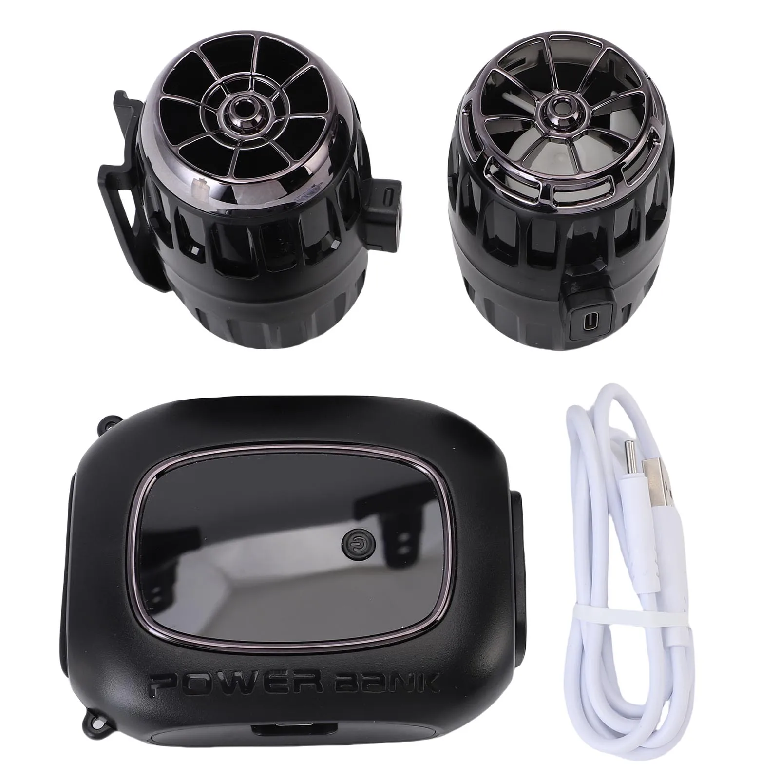 

Шейные вентиляторы Портативные высокоскоростные двойные турбинные малошумные перезаряжаемые вентиляторы большой емкости с внешним аккумулятором для улицы