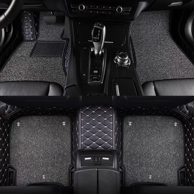 Coil Car Floor Mat For Ford S-Max Ford Edge U387 CD539 CDX706 Ford Kuga Ford Escape Ford Taurus 2010-2022 Auto Mats