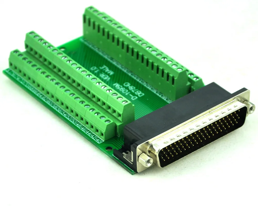 

CZH-LABS Slim Right Angle D'SUB DB78HD Male Header Breakout Board Module, D-SUB.