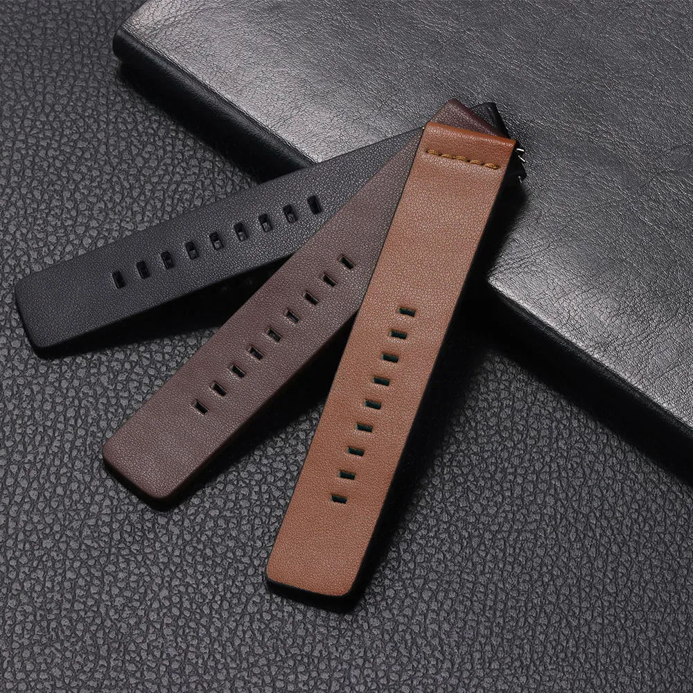18mm 20mm 22mm 24mm Genuine Cowhide Watch Strap for Casio for Samsung Galaxy Watch 7/6/5/4 Vintage Brown Quick Release Bracelets