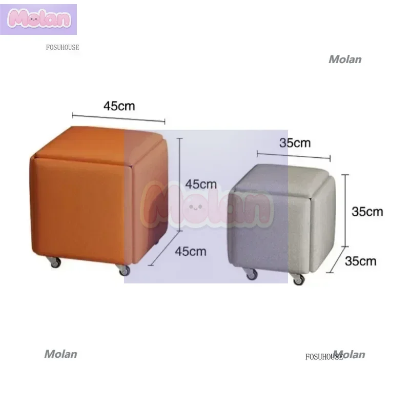 

Creative 5 in 1 Sofa Stool Nordic Living Room Furniture Home Rubik's Cube Combination Fold Stool Iron Storage Ottomans y