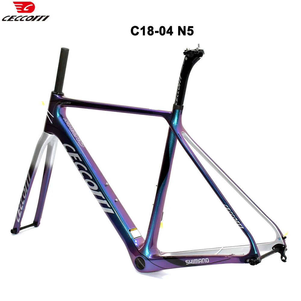 CECCOTTI RF18 Model Carbon Road Bike Frame Disc Brake  B86 Frameworks Max Tires 25mm Bicycle Frameset image 3